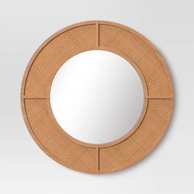 28" Caning Round Wall Mirror - Threshold™ 28" Caning Round Wall Mirror - Threshold™ -Home Furnishing Series Shop GUEST ce15ebf4 322d 4790 aab6 2401decc5ae6