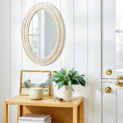 20" x 28" Light Woven Oval Mirror - Threshold™ designed with Studio McGee 20" X 28" Light Woven Oval Mirror - Threshold™ Designed With Studio McGee -Home Furnishing Series Shop GUEST d525f527 aa85 439a ad49 dfab5c763793