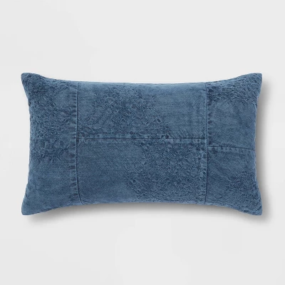 Oversized Washed Pieced Chenille Lumbar Throw Pillow - Threshold™ Oversized Washed Pieced Chenille Lumbar Throw Pillow - Threshold™ -Home Furnishing Series Shop GUEST d980903f 12ef 4419 bbfe 37e2ac05e448
