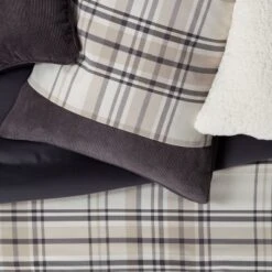 8pc Plaid With Corduroy Comforter Bedding Set Gray/Taupe - Threshold™ 3 8pc Plaid With Corduroy Comforter Bedding Set Gray/Taupe - Threshold™ -Home Furnishing Series Shop GUEST dd62e888 3bd5 41f9 9388 eb84a69796ab