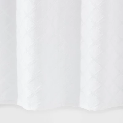 Dyed Clipped Diamond Shower Curtain White - Threshold™ Dyed Clipped Diamond Shower Curtain White - Threshold™ -Home Furnishing Series Shop GUEST e9083fa3 4dae 4049 a274 c3e218597b3c