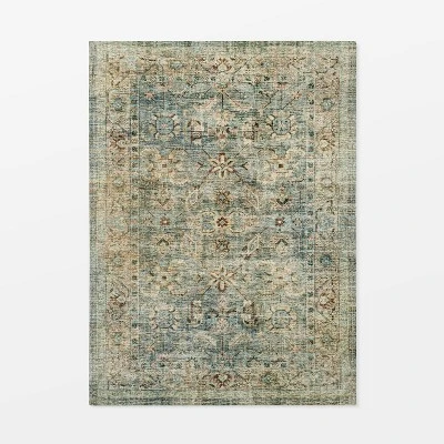 Ledges Digital Floral Print Distressed Persian Rug Green - Threshold™ designed by Studio McGee Ledges Digital Floral Print Distressed Persian Rug Green - Threshold™ Designed By Studio McGee -Home Furnishing Series Shop GUEST eafd3dca 0c26 4adc 8ff9 086ab3b619ea