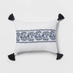 5pc Block Print With Border Comforter Bedding Set White/Blue - Threshold™ -Home Furnishing Series Shop GUEST f100c0ae 2d47 4f69 94e7 d7e58377c49a