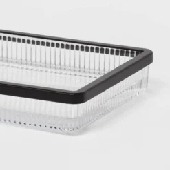 Ribbed Glass Tray Black - Threshold™ -Home Furnishing Series Shop GUEST f3cddf40 8676 480a 8485 9ab9931c3b82