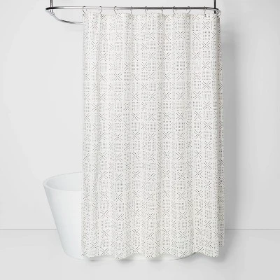 Shapes Shower Curtain White - Threshold™ Shapes Shower Curtain White - Threshold™ -Home Furnishing Series Shop GUEST f504e5b4 093b 4598 9088 8b1a93929309