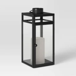 24" X 8" Decorative Metal Lantern Candle Holder Black - Threshold™ -Home Furnishing Series Shop GUEST f7a37f39 b593 42a1 9146 273a97636d2a