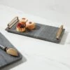 14" X 6" Marble Serving Tray With Handles - Threshold™