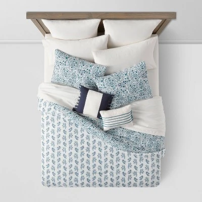 12pc Reversible Paisley Print Comforter & Sheets Set Blue/Dark Teal Blue - Threshold™ 12pc Reversible Paisley Print Comforter & Sheets Set Blue/Dark Teal Blue - Threshold™ -Home Furnishing Series Shop GUEST fe253a34 1700 4fed 8295 3a12639e7b99